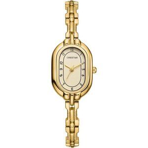 Cheetah Women's Gold Gold Bangle Small Vintage Bracelet Waterproof Watch